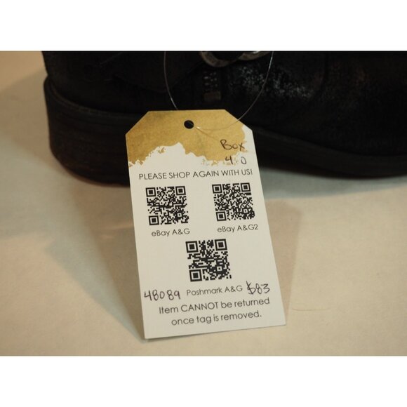 Ugg Black Suede Black Snakeskin Detail Zipper Ankle Boots, Size 7 (US) - Picture 10 of 10